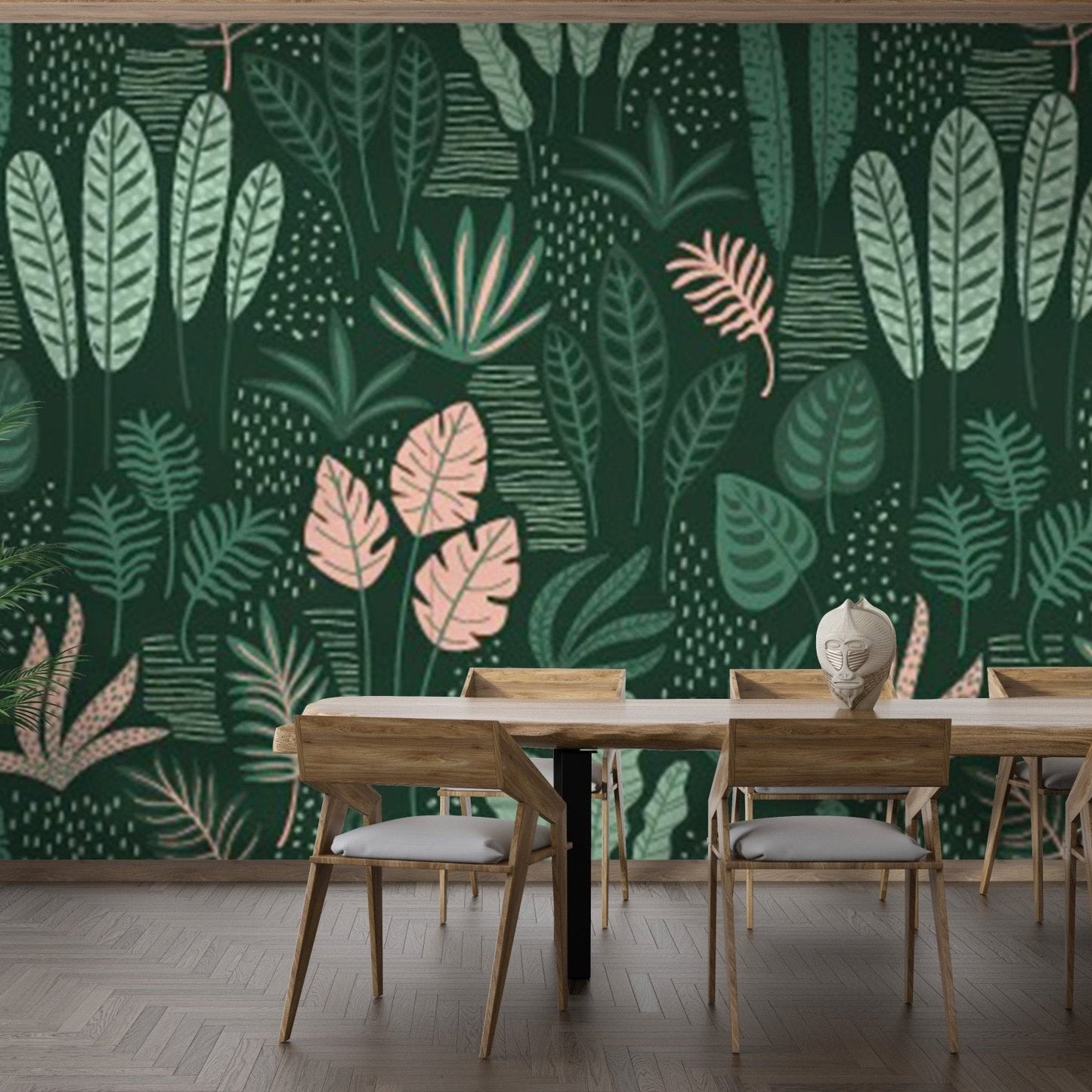 Lush Jade Green Foliage Wall Mural
flowers-20
