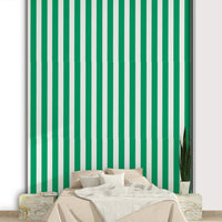 Elegant Jade Green Stripes Wallpaper for Home Decor

