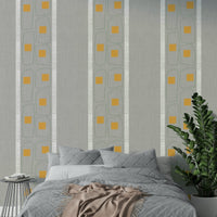 Japandi soft wallpaper with subtle lines

