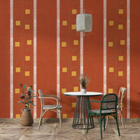 Japandi wallpaper terracotta frame design, GD1056