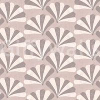 Rhythmic ginkgo leaf wall mural for a zen-inspired meditation space.