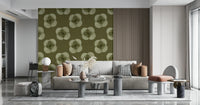 An artistic nature inspired mural for home decor.