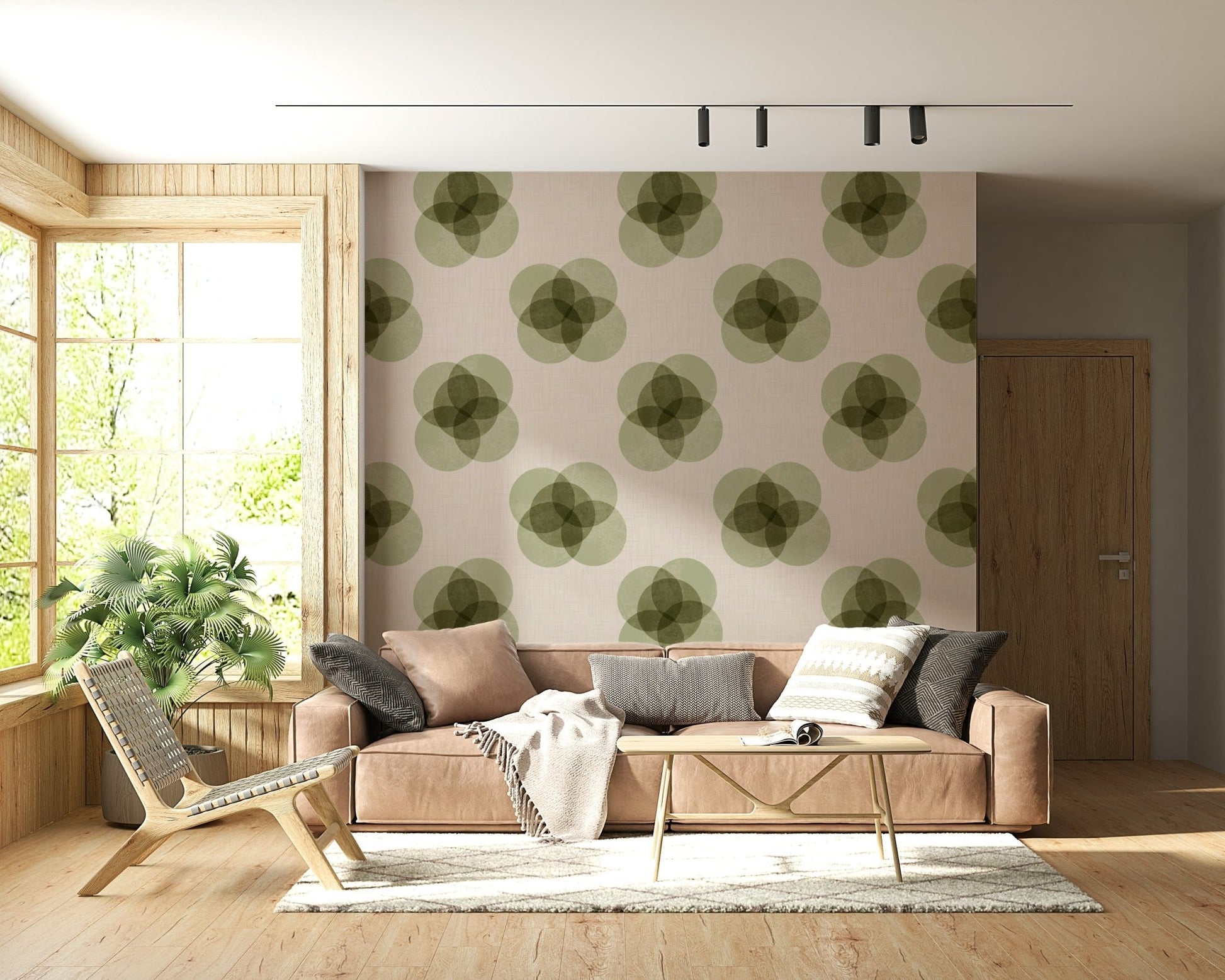 A classic floral wallpaper for walls with a modern feel.