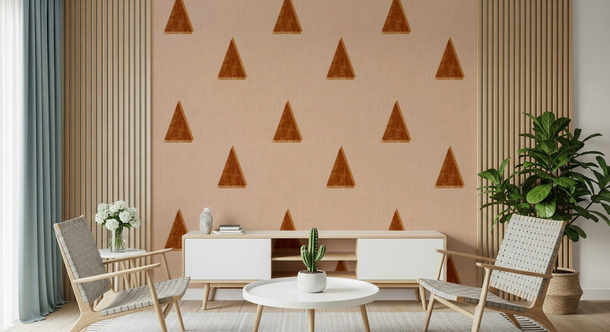 A classic floral wallpaper for walls with a modern feel.