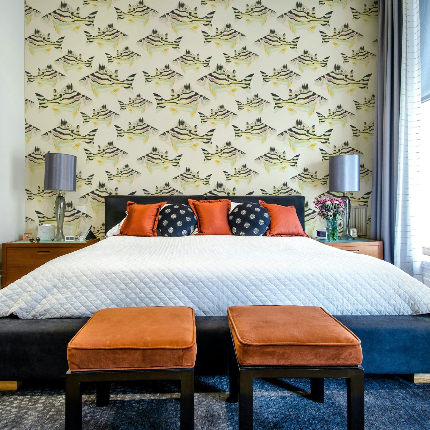 Oceanic Jarbua - The Fish wallpaper for nature-inspired rooms

