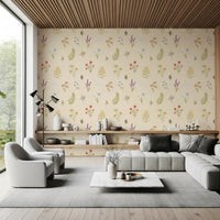 Hallway showing Jardin des Fleurs wallpaper on a warm neutral base ⁠GD9208