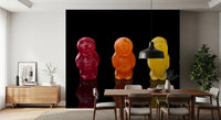 Minimal dining room paired with Jelly Babies Wall Mural and vibrant candy tones, GD8629
