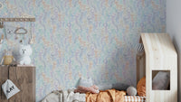 Jellyfish ocean theme with pastel tones wall mural

