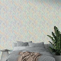 Watercolor jellyfish and bubbles wallpaper design


