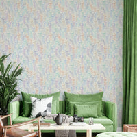 Pastel jellyfish and water bubbles wall art

