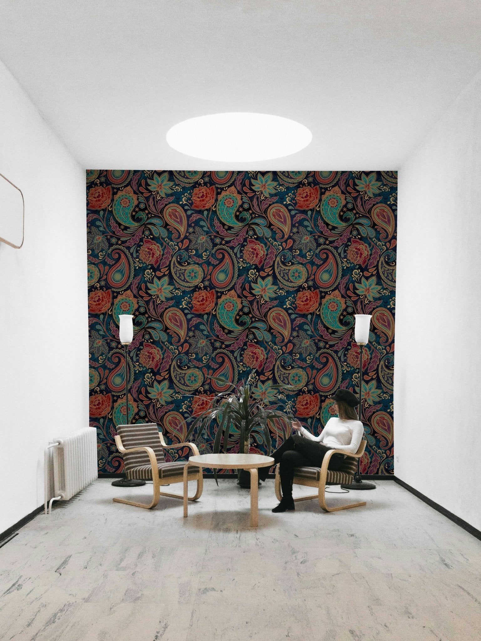 The composition is a harmonious, flowing pattern.

