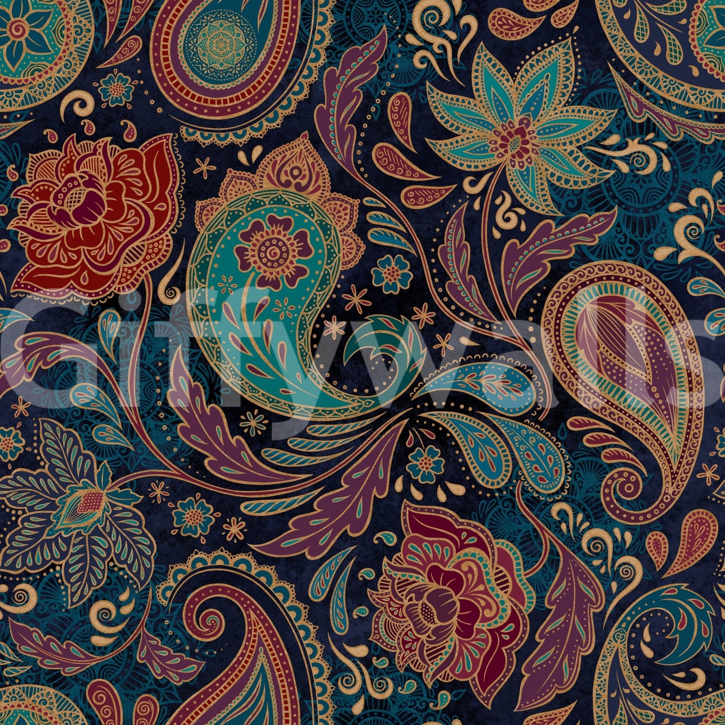 The view shows the paisley in a simple, elegant way.
