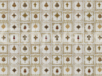Close up of gemstone relics on the Jeweled Elegance Wall Mural., GD8993