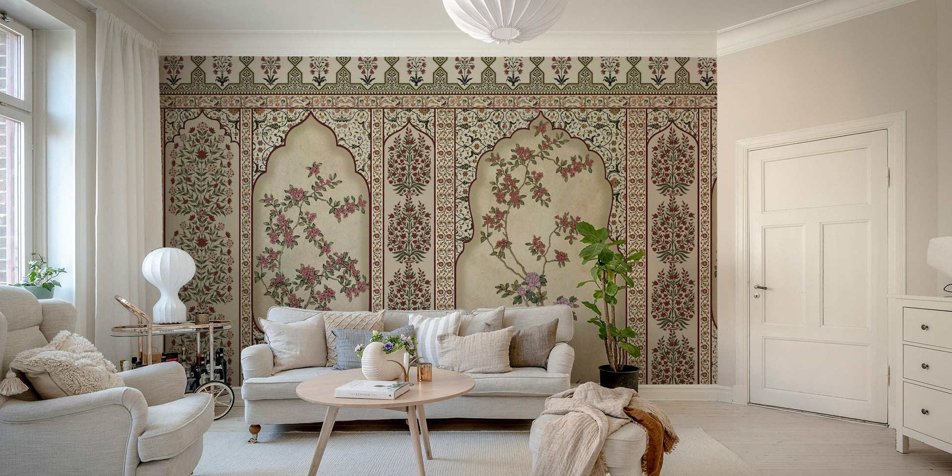 The design feels peaceful and artistic.

