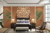 Classic Indian arch and plant wall design

