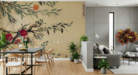 Guest room wall adorned with the timeless Joseon era style Tranquil mind Wall Mural collection.