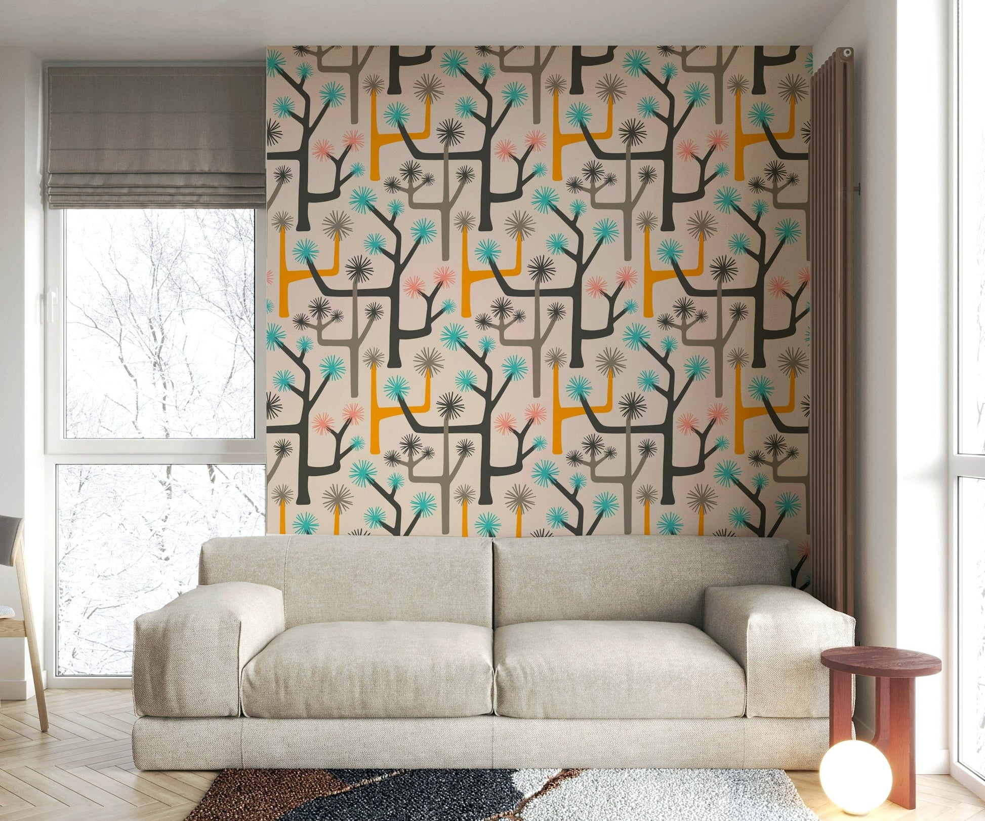 Seamless pattern for wall application.

