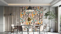 Mid-century modern geometric pattern.

