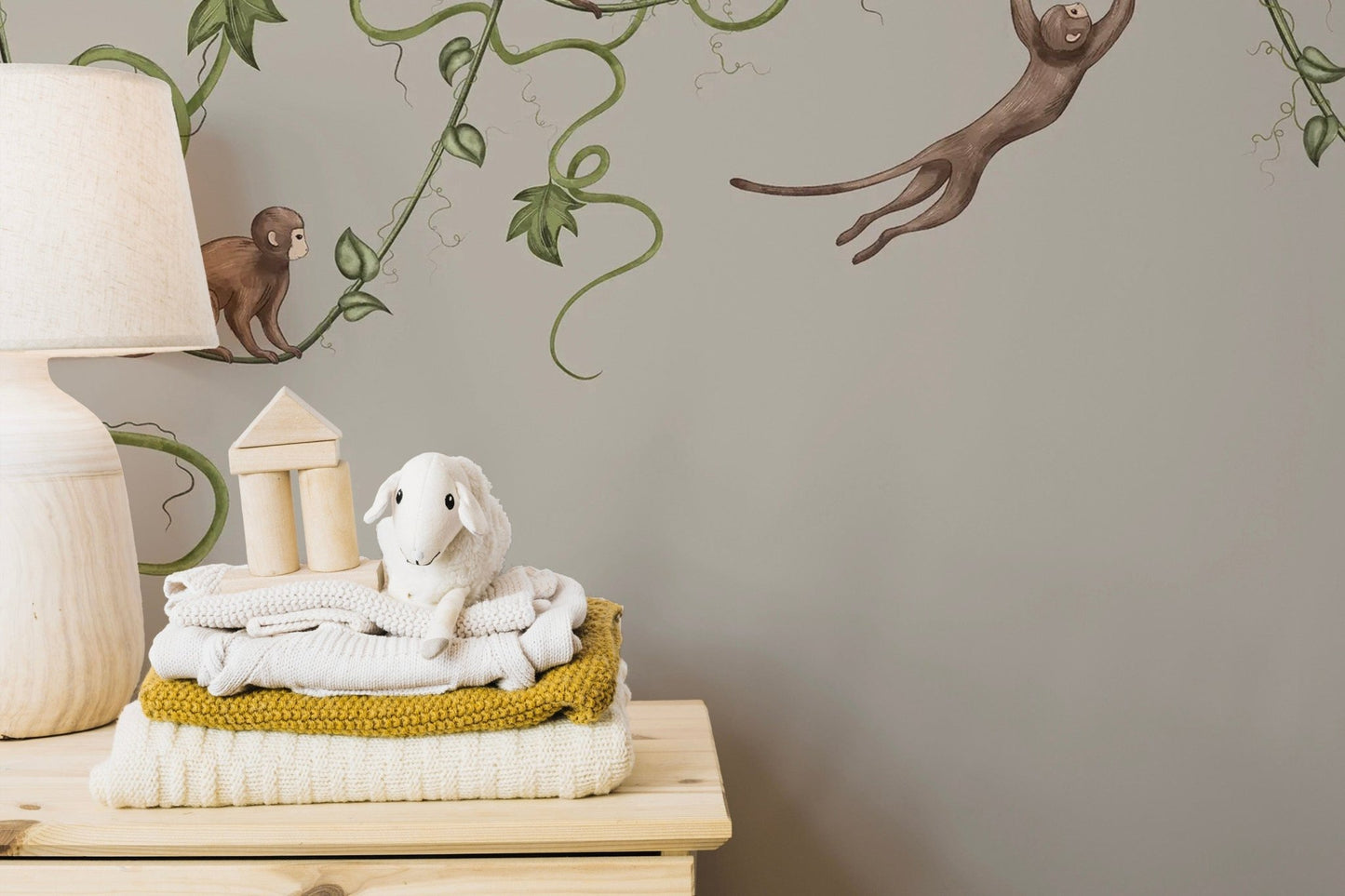 Joyful Monkey mural inspires fun in kids' bedroom spaces C430