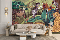 Jungle Animals Wallpaper Murals - Giffywalls