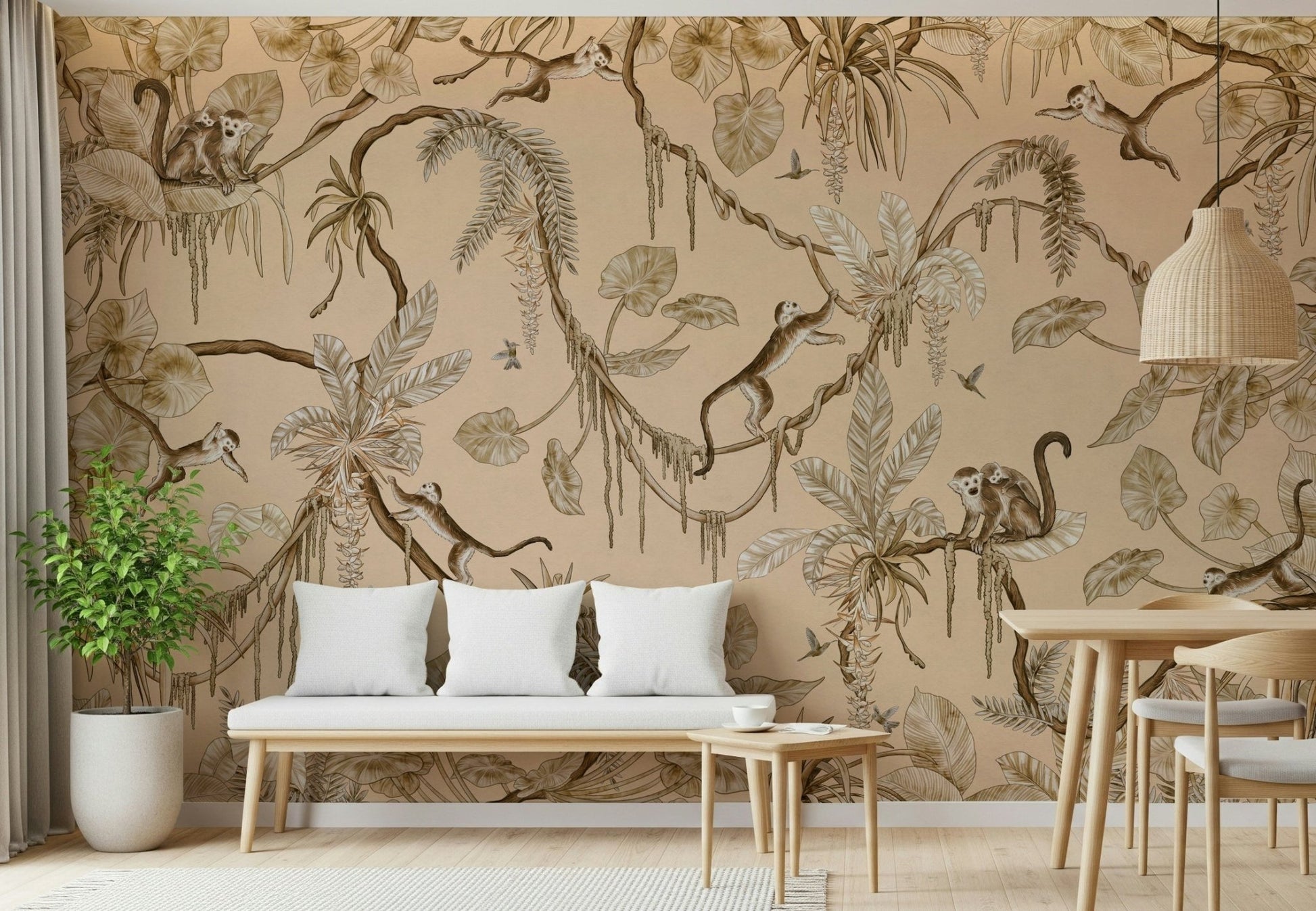 A decorative tree frog shown in the Jungle Escapade print.