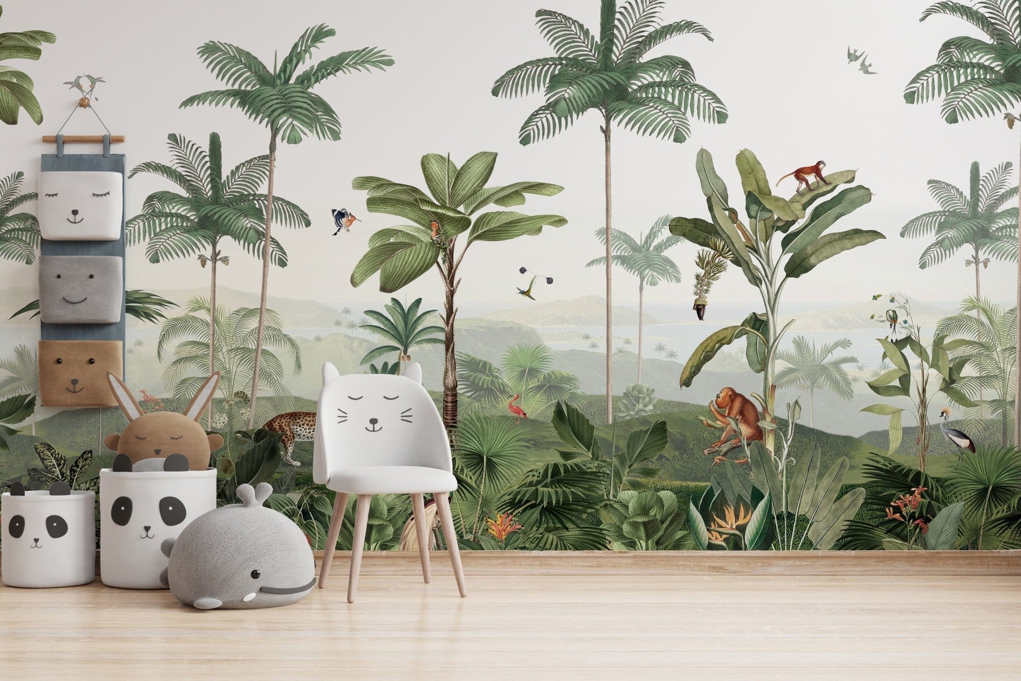 Thrilling Tropics wallpaper with lush jungle and wildlife KB50