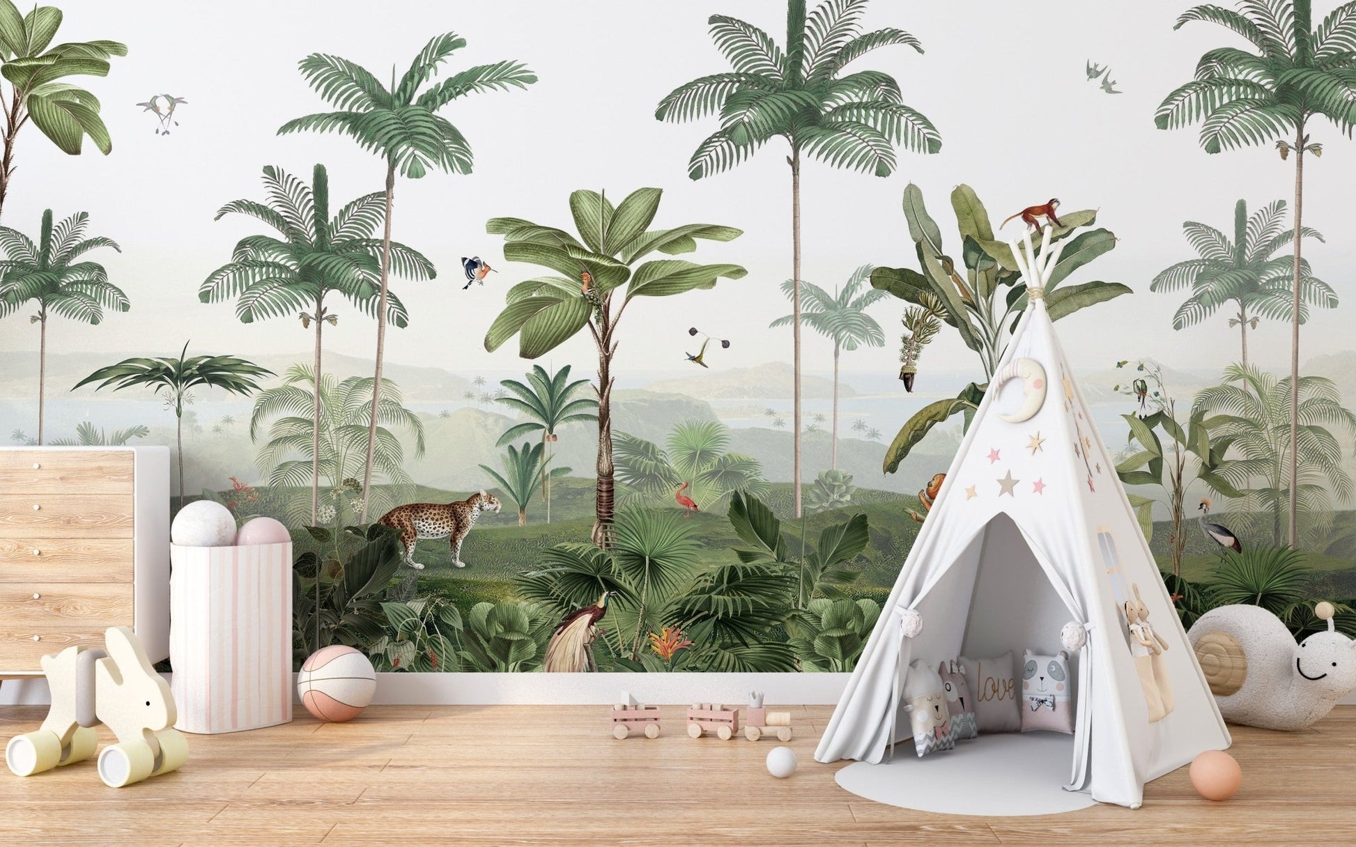 Thrilling Tropics Wall Mural Wallpaper - Giffywalls