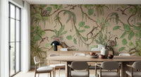 Jungle Playtime Wall Mural in a child's bedroom design.