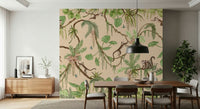 The full Jungle Playtime Wall Mural capturing various charming jungle creatures.