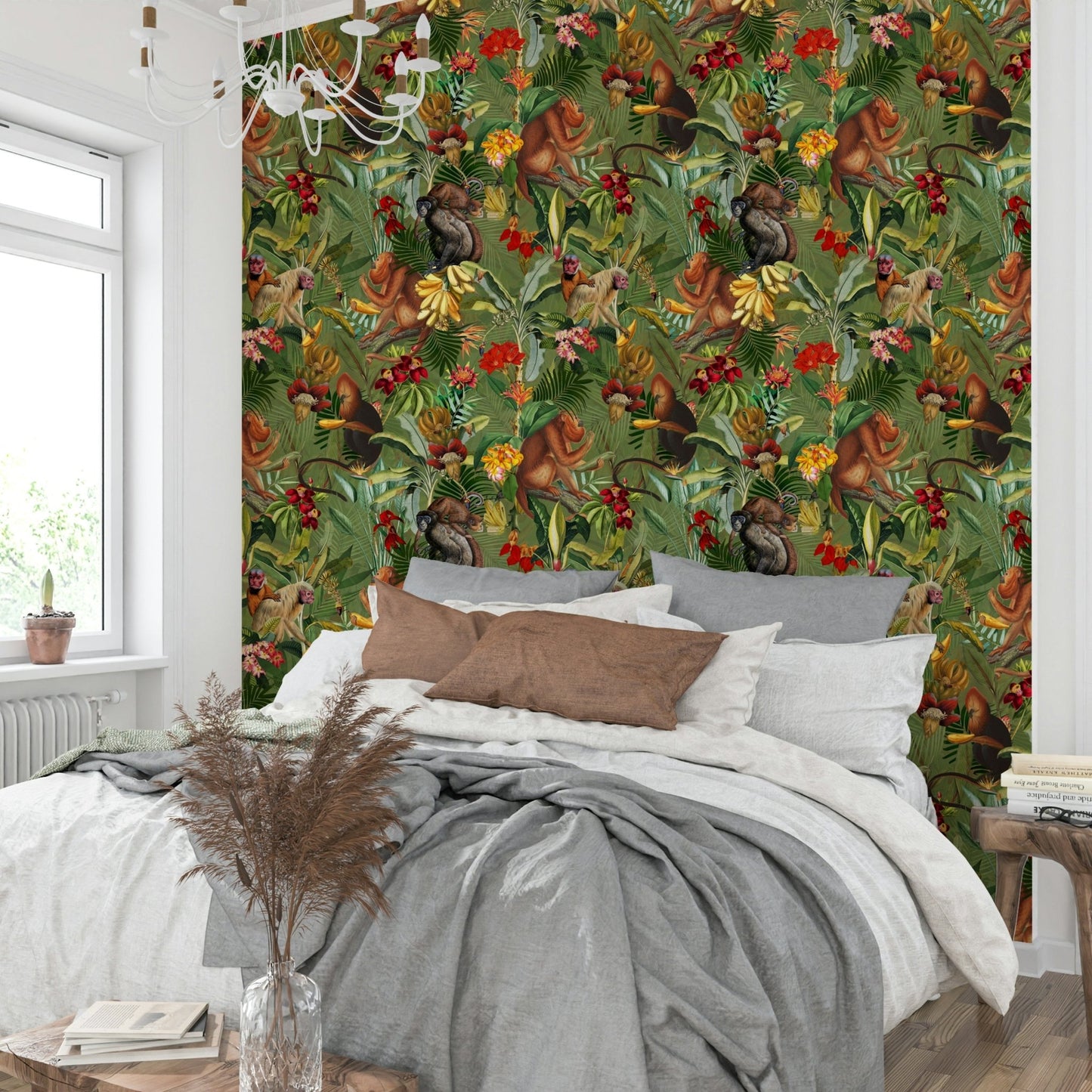 Eco-friendly jungle wallpaper perfect for nature lovers.

