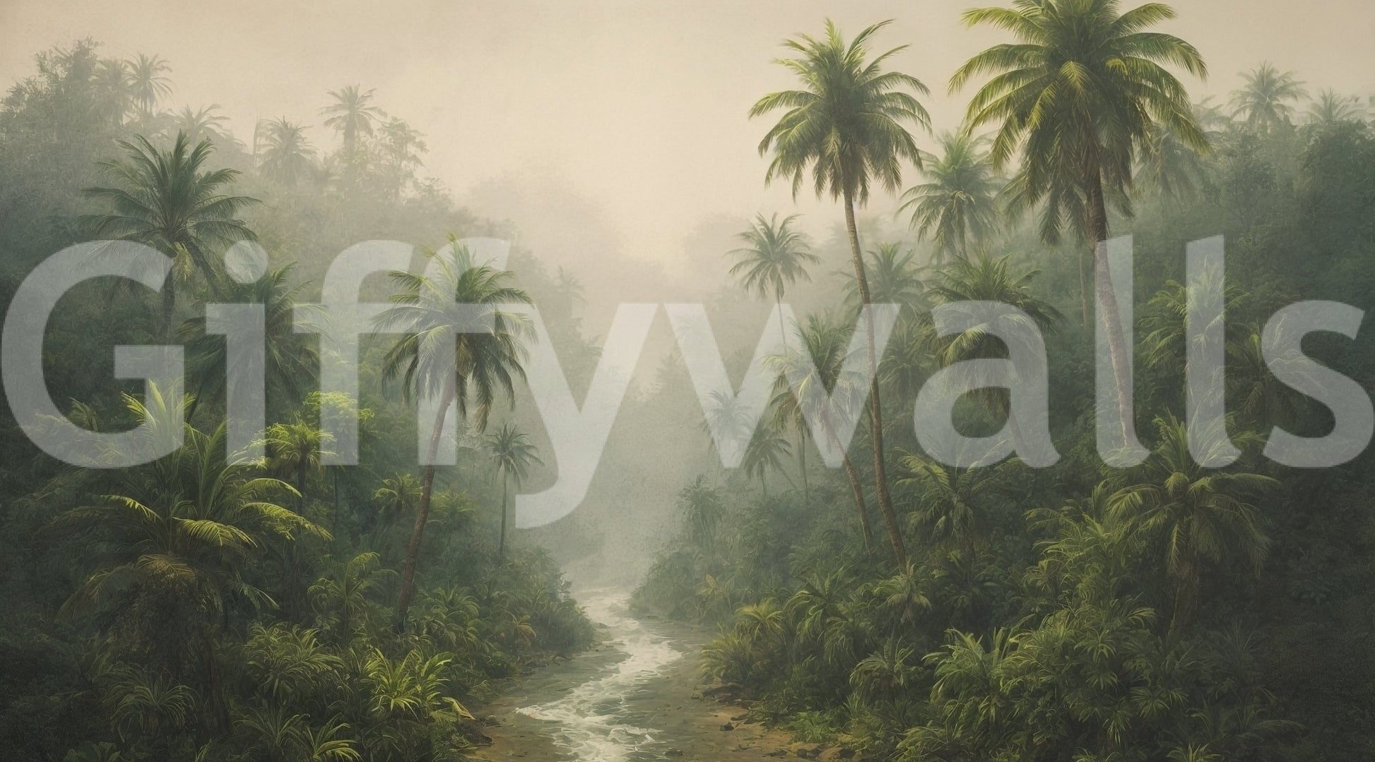 Jungle River Dream Wall Mural