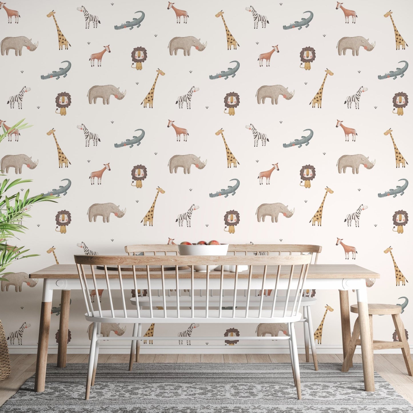 Jungle safari wall decor mural
