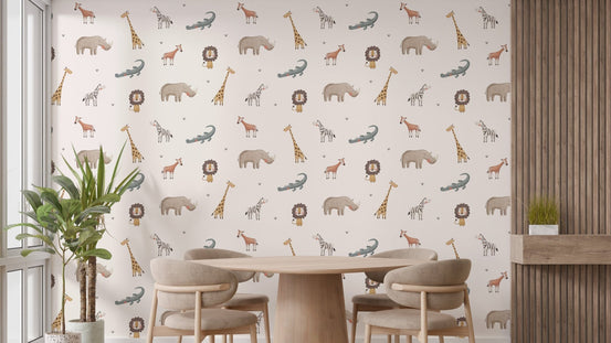 Animal safari wallpaper for walls MM14
