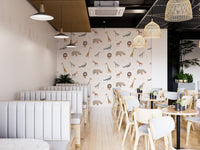 Safari wildlife wallpaper mural
