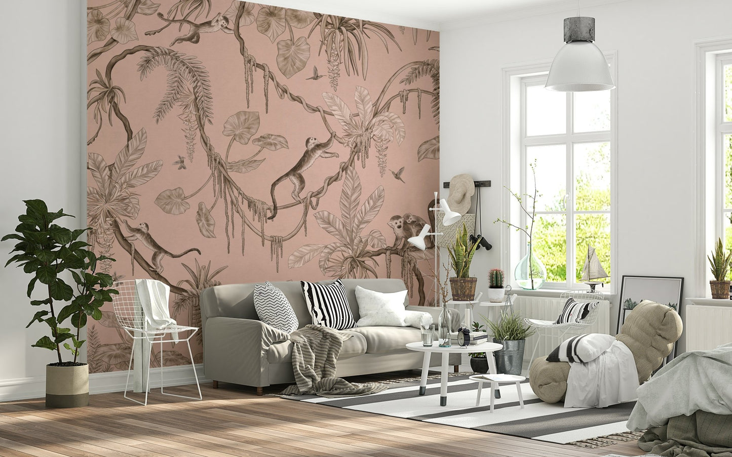 Living space featuring the layered tones of Jungle Serenade.