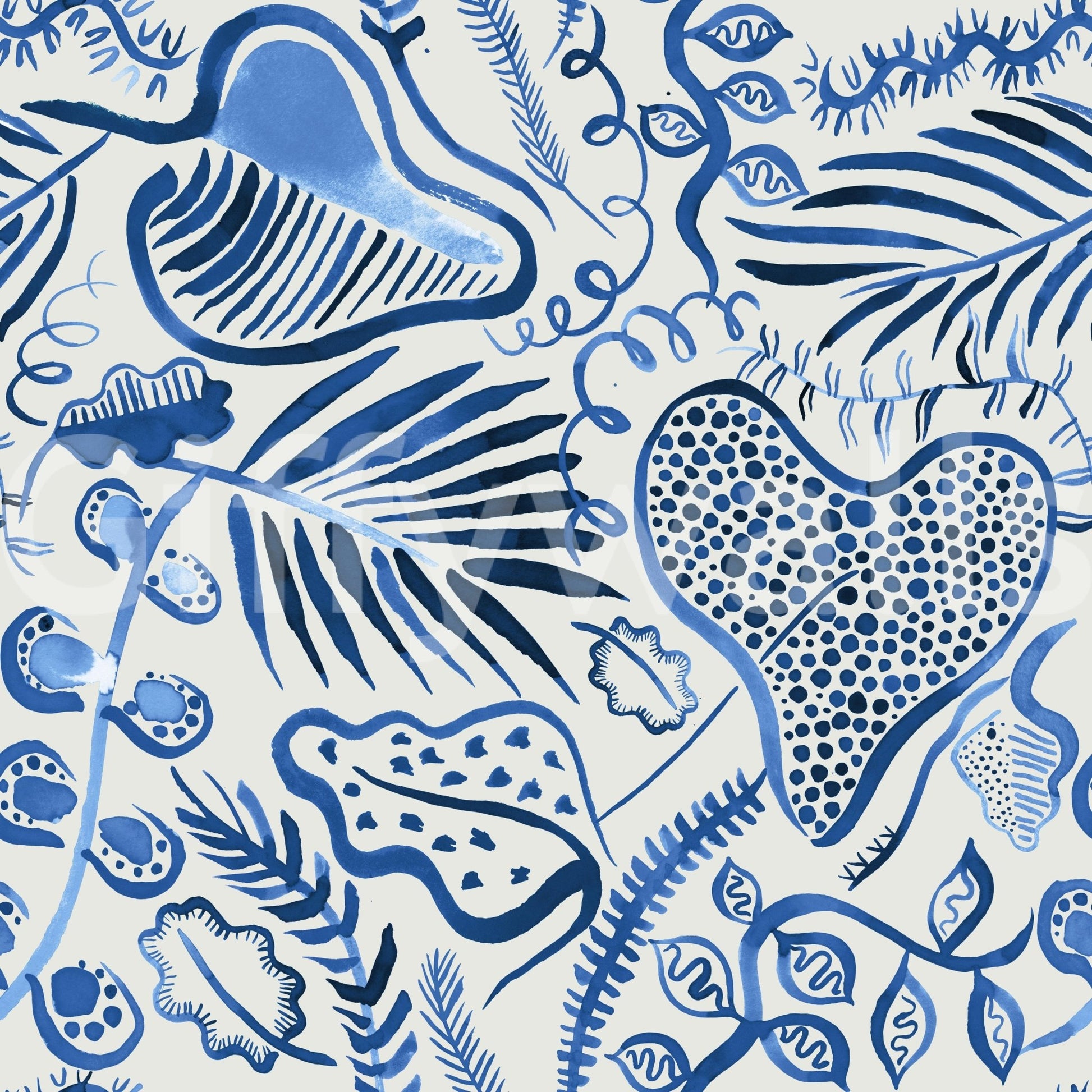 Creative foliage wall wallpaper

