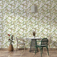 Indoor botanical leaf wallpaper

