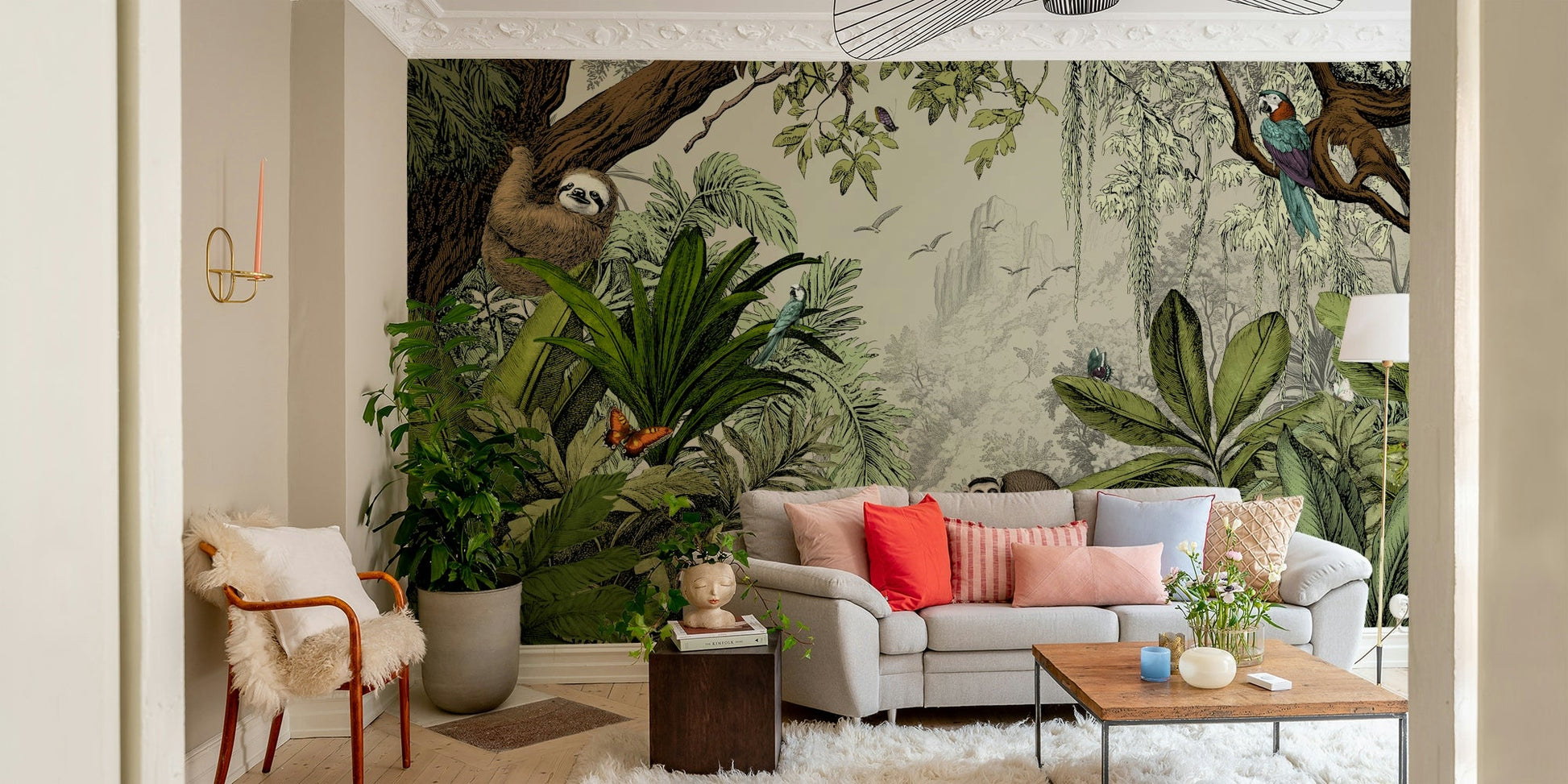 Jungle 4 wallpaper featuring tropical foliage and plants

