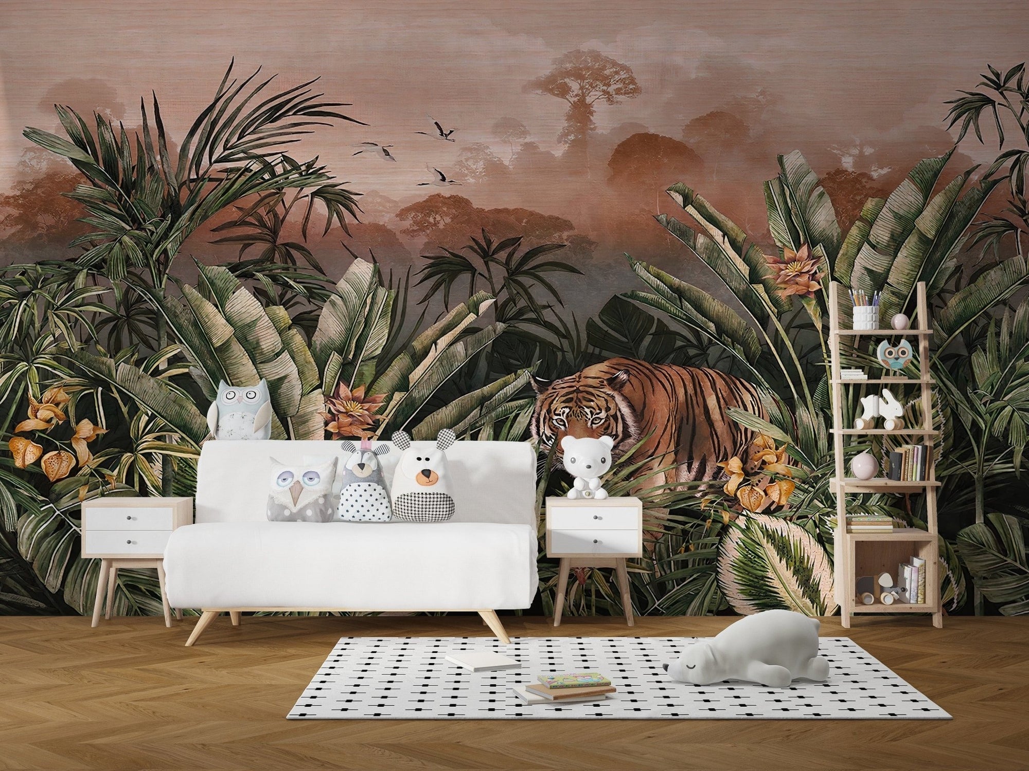 Wild tropical outdoors wallpaper mural design A429
