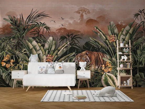 Wild tropical outdoors wallpaper mural design A429
