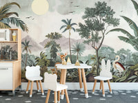 Exotic Jungle Wildlife Wallpaper Mural
