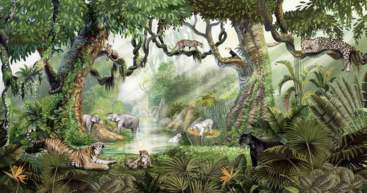 Jungle Cats Wallpaper Murals