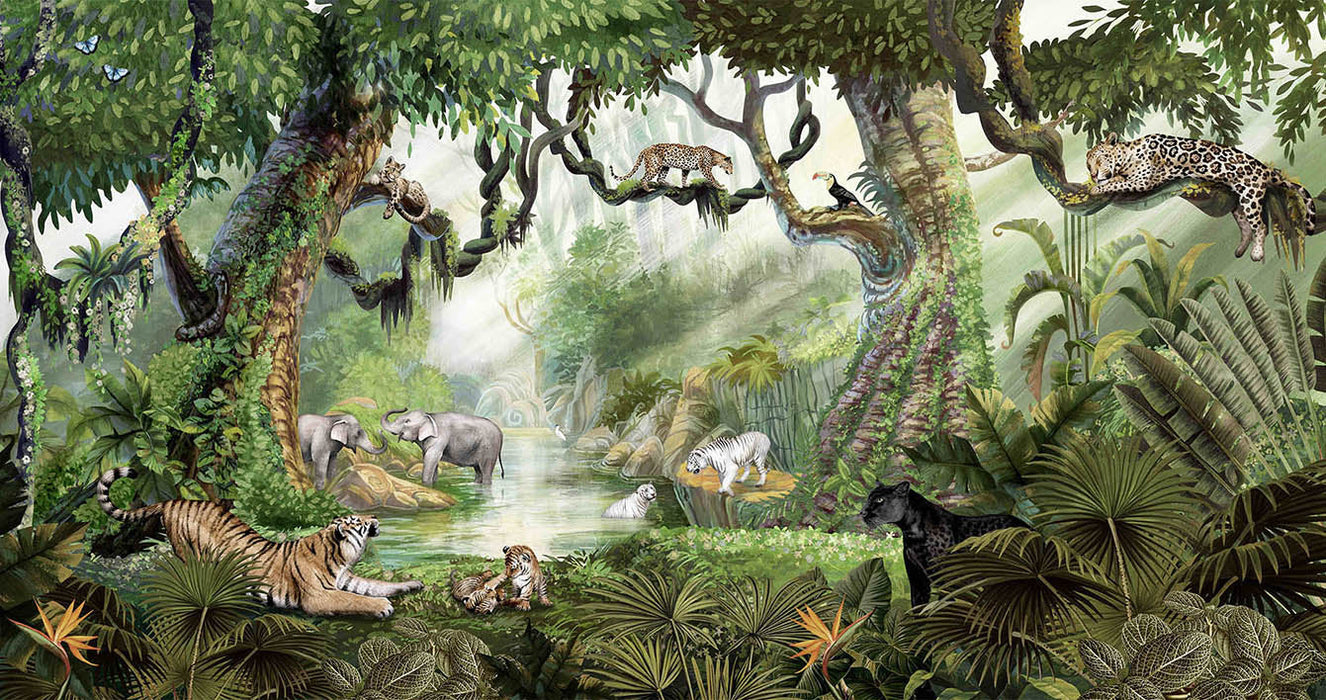 Jungle Cats Wallpaper Murals