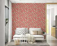 Gentle pink flowers wallpaper texture

