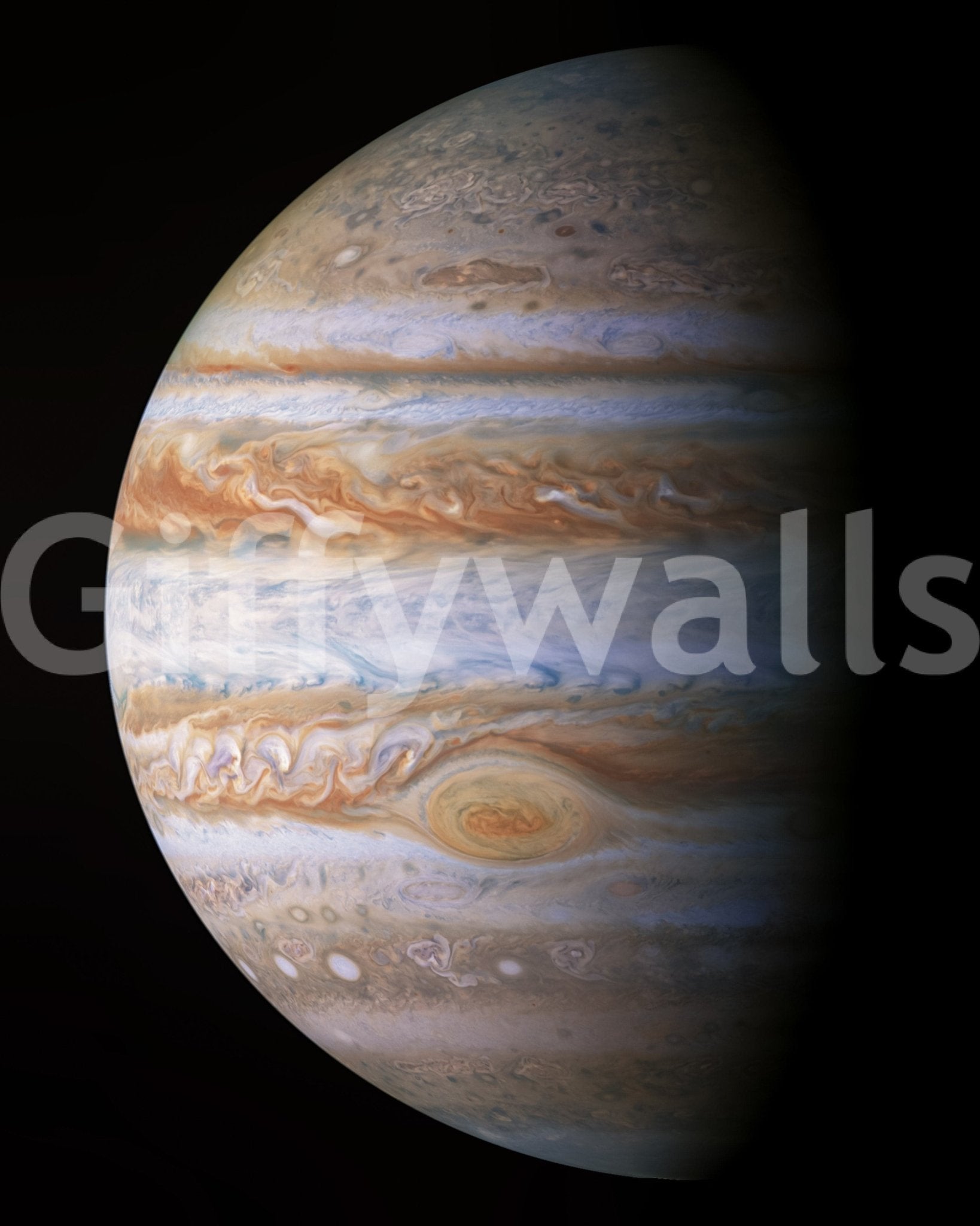 Solar system wall mural with deep perspective for a serene home.