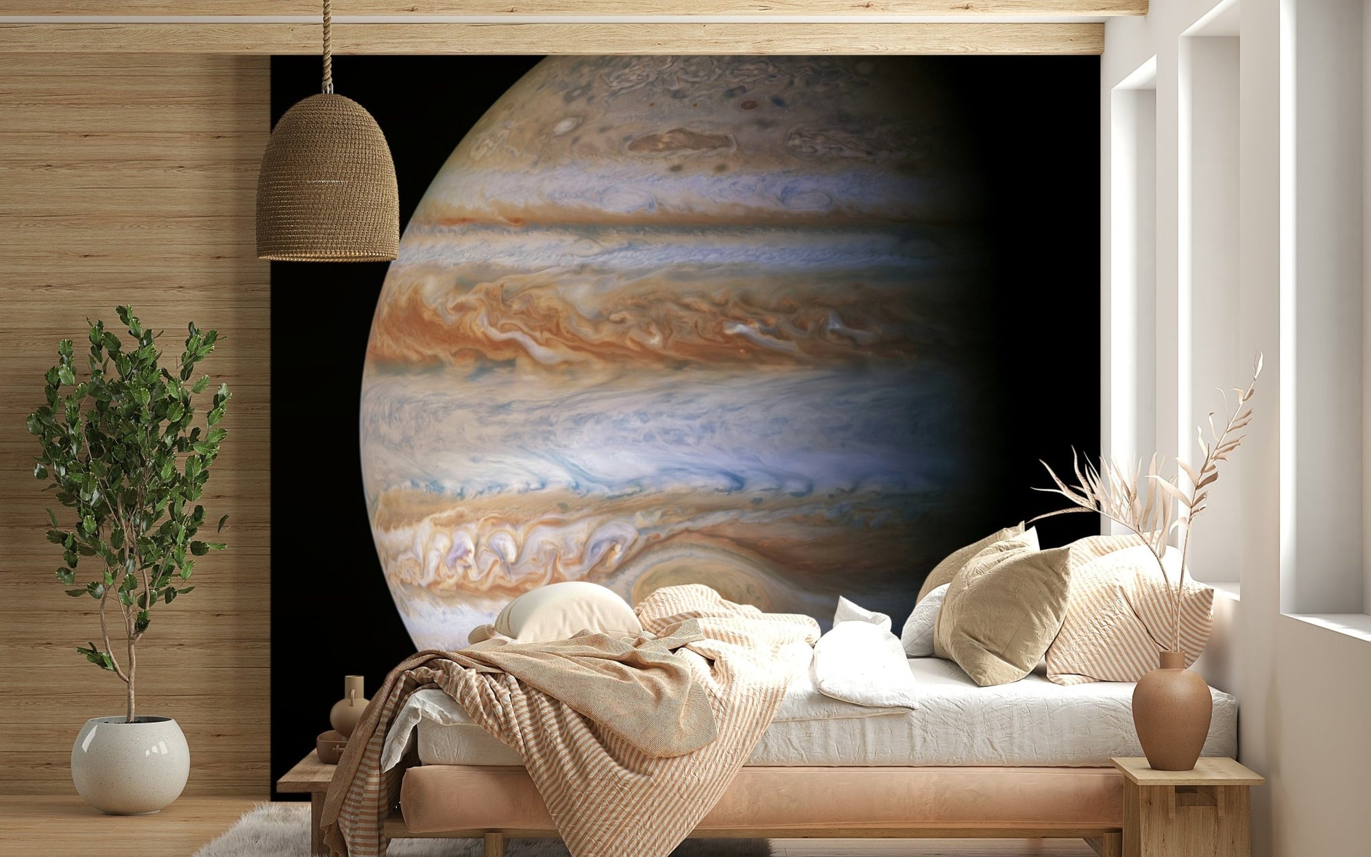 Jupiter's Majesty Wall Mural used as a hallway focal point wallpaper., GD3572