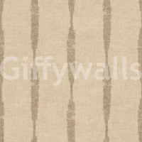 Crackled stripe edges add aged character to Khaki Distressed Stripe Beige wallpaper.⁠GD9612