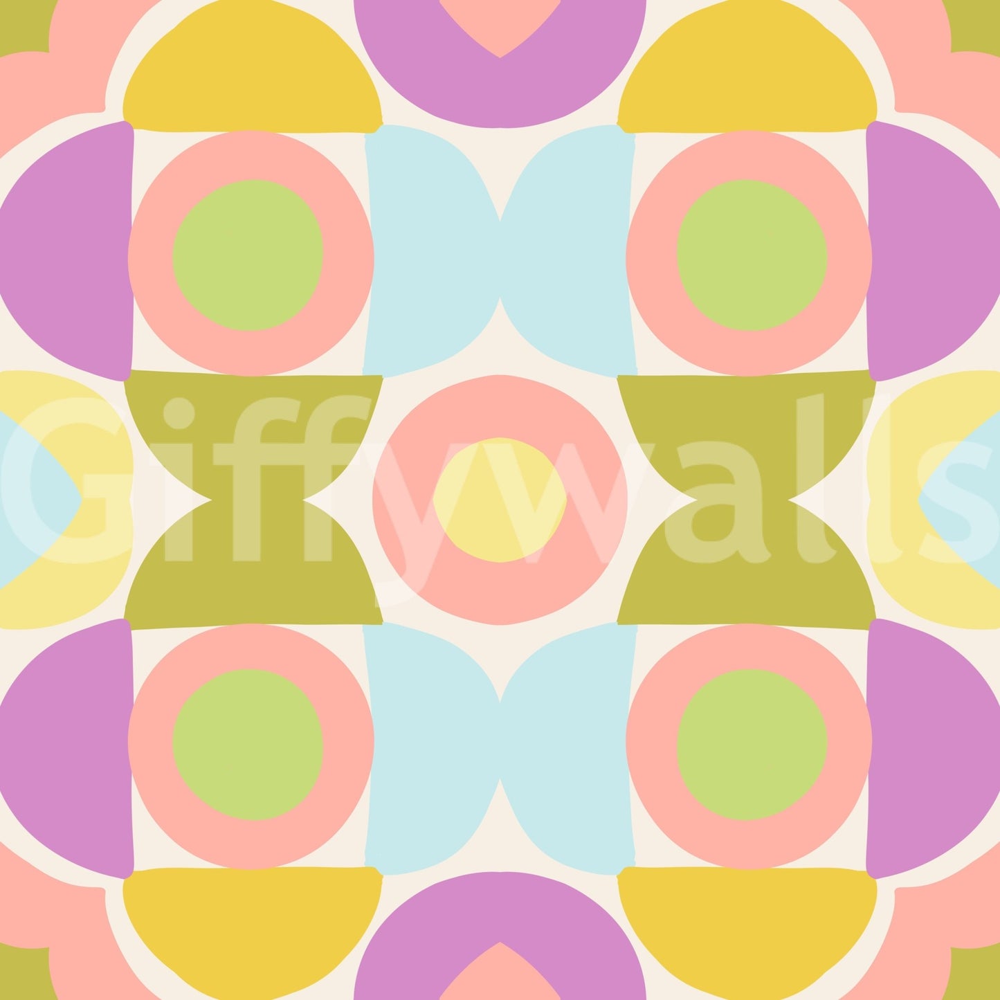 Eye-catching Kaleidoscope Kisses wallpaper for a dynamic room

