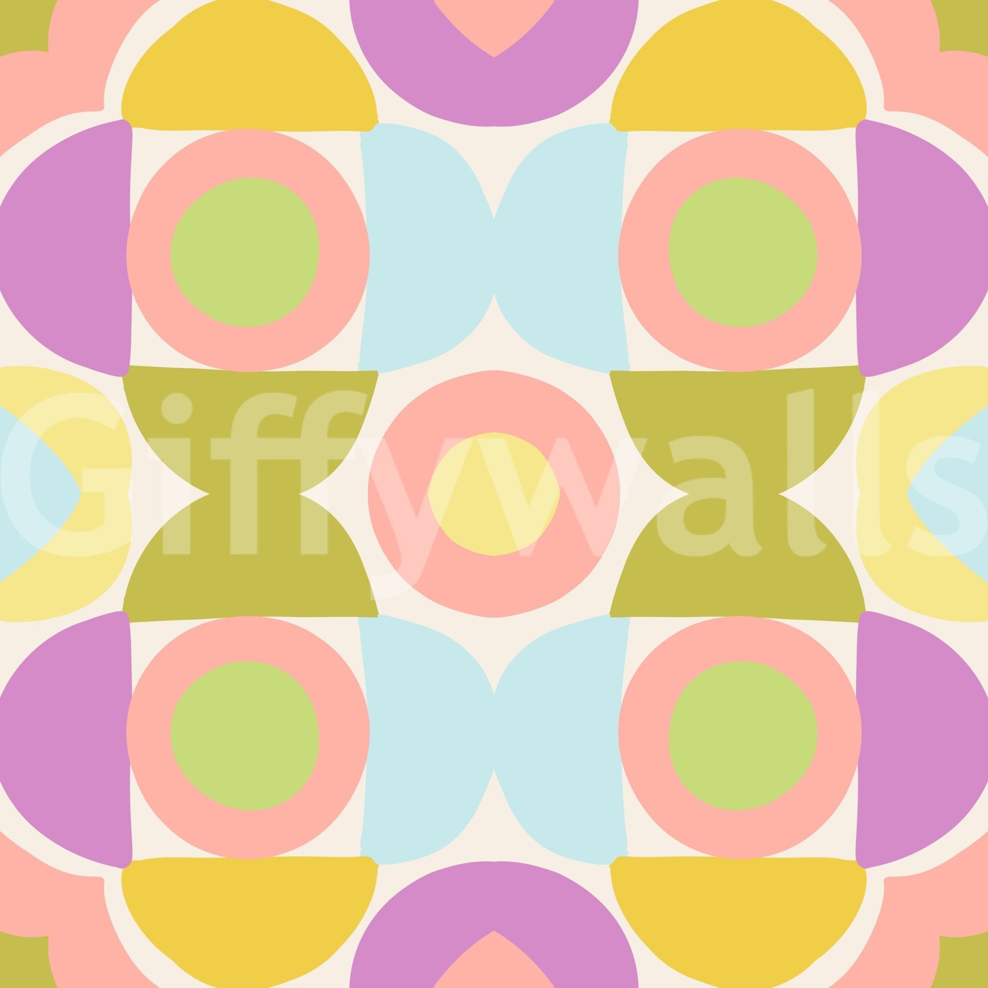 Eye-catching Kaleidoscope Kisses wallpaper for a dynamic room

