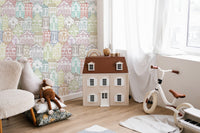 Kaleidoscope Townscape Wall Mural artistic touch B820